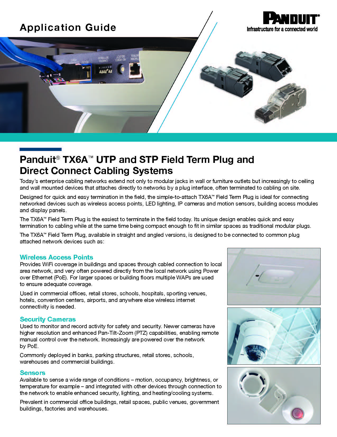 Field Term Plug and Direct Connect Cabling Systems Application Guide