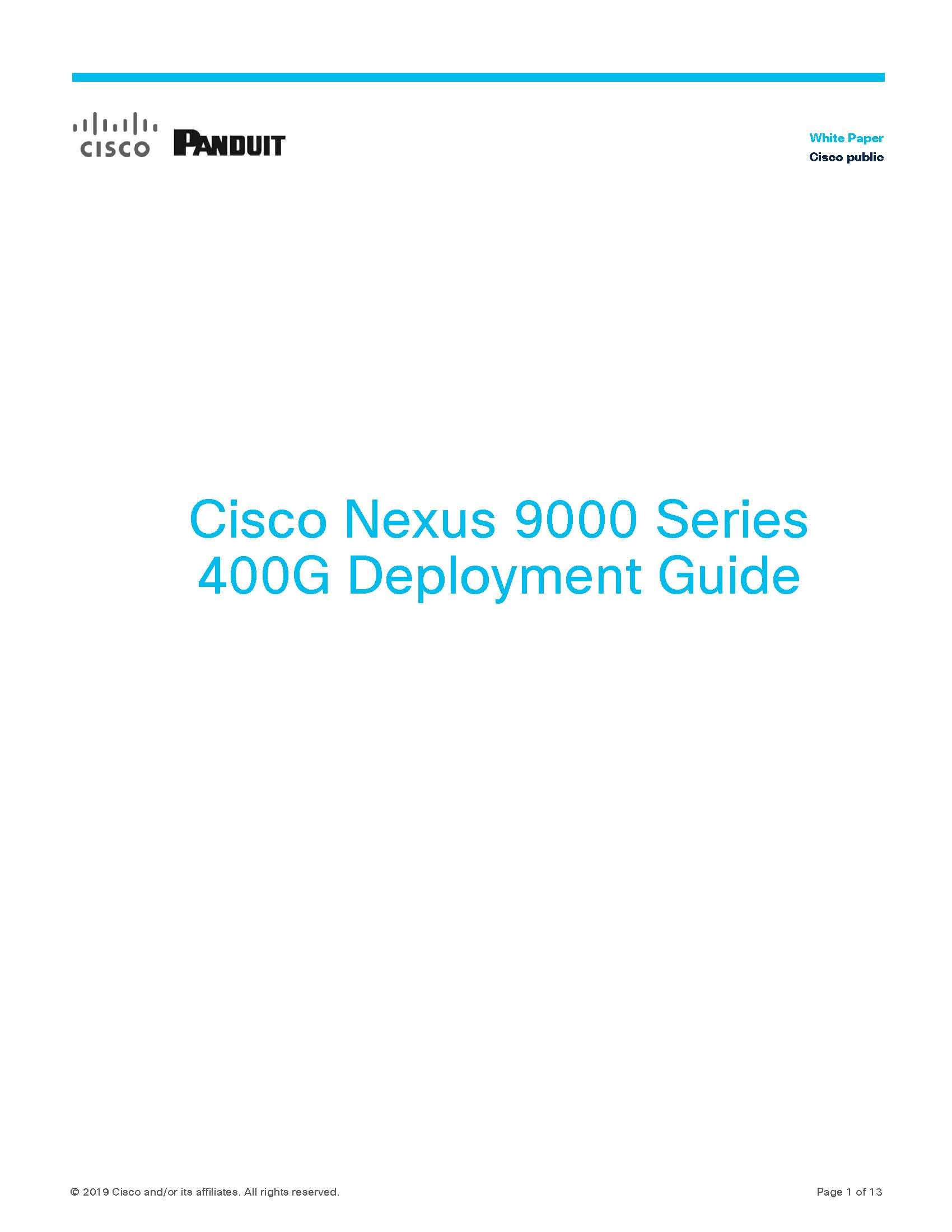 400 Gps Solutions with Nexus 9000