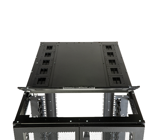 FlexFusion tool-less vertical cable manager panel