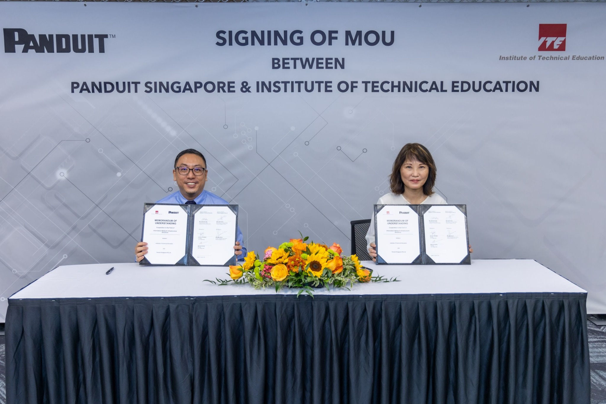 27 Jan 2022:&nbsp;MOU Signing between Panduit Singapore and ITE Singapore